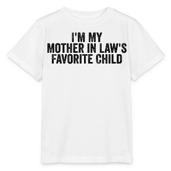 Das Lieblingskind meiner Schwiegermutter – Familienhumor - Stanley/Stella Kinder T-Shirt MINI CREATOR  - Weiß - Vorne - Maike (125cm)
