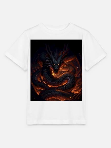 Lava-Drache im Schattenfeuer - Stanley/Stella Kinder T-Shirt MINI CREATOR - Weiß