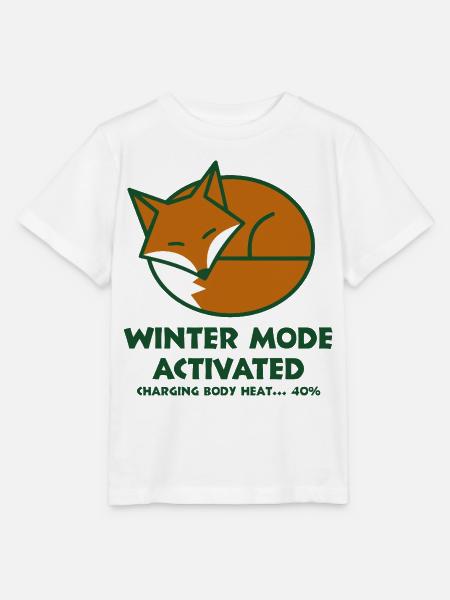 Winterfuchs aktiviert - Stanley/Stella Kinder T-Shirt MINI CREATOR - Weiß