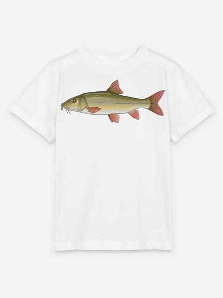 Barbe Angeln Fischen - Stanley/Stella Kinder T-Shirt MINI CREATOR  - Weiß