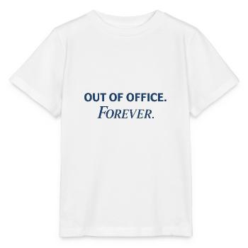  Out of Office Forever – Funny Anti-Work Statement - Stanley/Stella MINI CREATOR Kids’ T-Shirt - white - Front - Maike (125cm)