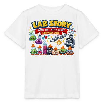 Lab Story Lab Week 2026 - Stanley/Stella MINI CREATOR Kids’ T-Shirt - white - Front - Maike (125cm)