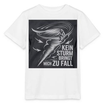 Kein Sturm bringt mich zu Fall - Stanley/Stella Kinder T-Shirt MINI CREATOR  - Weiß - Vorne - Maike (125cm)