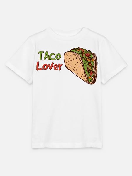 Taco Lover – Mexican Food Fun - Stanley/Stella Kinder T-Shirt MINI CREATOR - Weiß