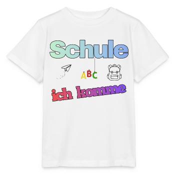 Schule ich komme - Erstklässler - Stanley/Stella Kinder T-Shirt MINI CREATOR  - Weiß - Vorne - Maike (125cm)