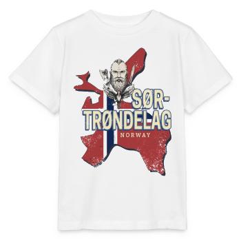 Sør Trøndelag Provinz in Norwegen mit Landkarte - Stanley/Stella Kinder T-Shirt MINI CREATOR  - Weiß - Vorne - Maike (125cm)