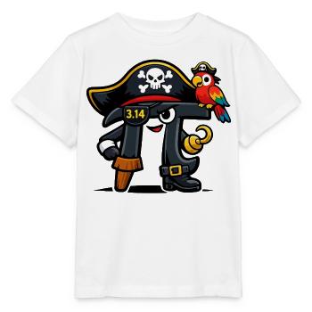 Pi Guesses Math Pi Day Pirate Design - Stanley/Stella MINI CREATOR Kids’ T-Shirt - white - Front - Maike (125cm)