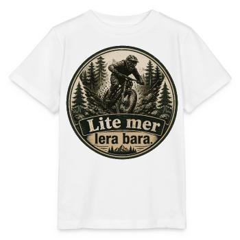 Mountainbiking Abfahrt: Ein bisschen mehr Schlamm, das ist alles - Stanley/Stella Kinder T-Shirt MINI CREATOR  - Weiß - Vorne - Maike (125cm)
