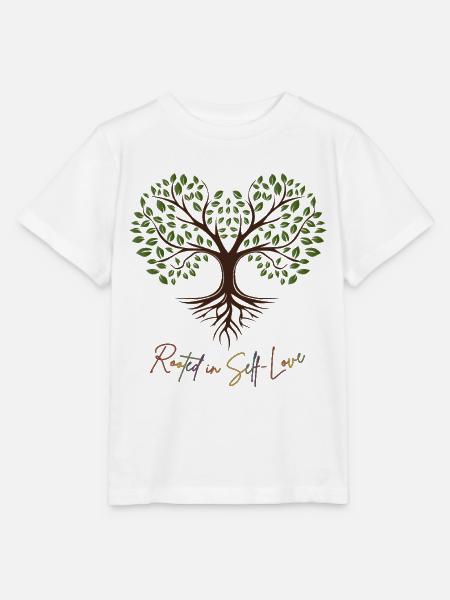 Wurzelkraft: Selbstliebe Baum - Stanley/Stella Kinder T-Shirt MINI CREATOR - Weiß