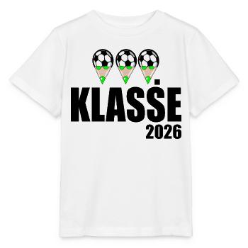 Fußball 3. Klasse 2026 - Stanley/Stella Kinder T-Shirt MINI CREATOR  - Weiß - Vorne - Maike (125cm)