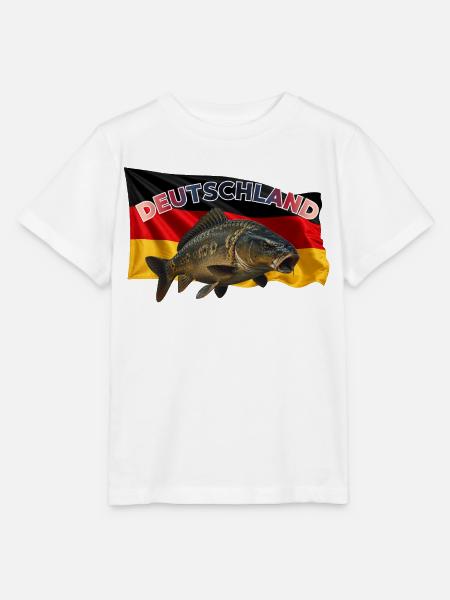 Karpfenangeln Deutschland - Angeldesign - Stanley/Stella Kinder T-Shirt MINI CREATOR - Weiß