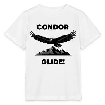 Condor des Andes Vol Glide Condor Noir - T-shirt bio MINI CREATOR Stanley/Stella Enfant - blanc - Devant - Maike (125cm)