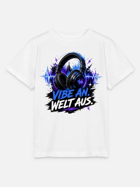 Vibe an -Welt aus - Stanley/Stella Kinder T-Shirt MINI CREATOR  - Weiß