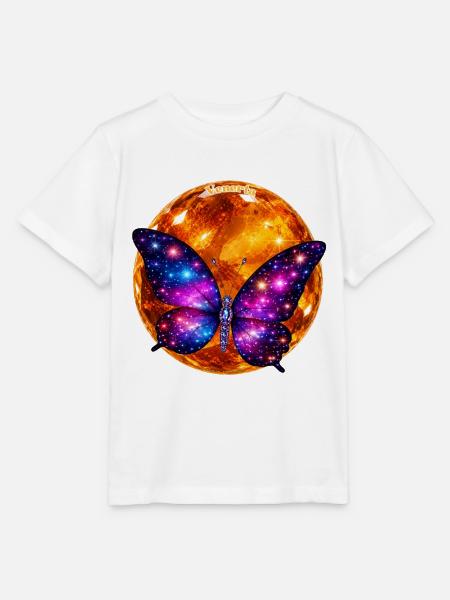 Venerta – Kosmischer Schmetterling der Sonnenwelt - Stanley/Stella Kinder T-Shirt MINI CREATOR  - Weiß