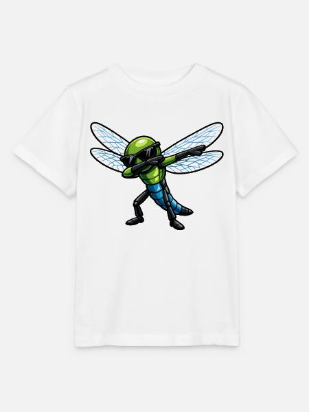 Dabbing Libelle - Stanley/Stella Kinder T-Shirt MINI CREATOR  - Weiß