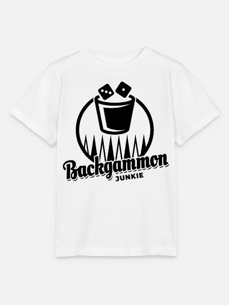 Backgammon Junkie | Brettspiel | Geschenk - Stanley/Stella Kinder T-Shirt MINI CREATOR  - Weiß