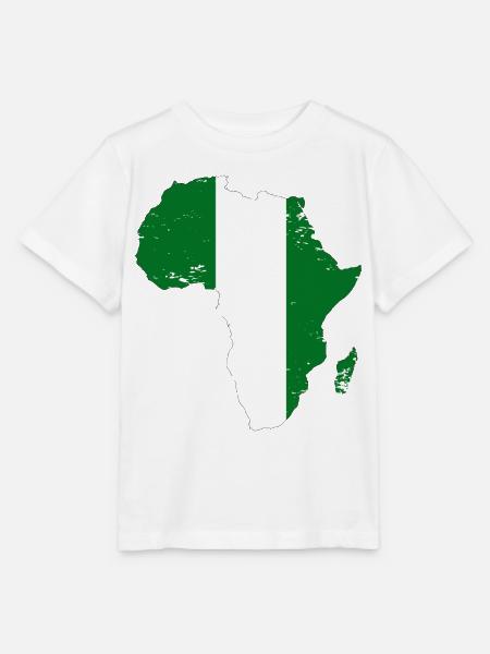 Nigeria Flagge Afrika - Stanley/Stella Kinder T-Shirt MINI CREATOR - Weiß