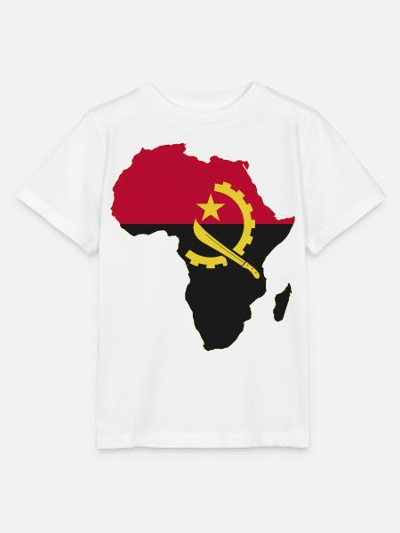 Angola Flagge Afrika used - Stanley/Stella Kinder T-Shirt MINI CREATOR  - Weiß
