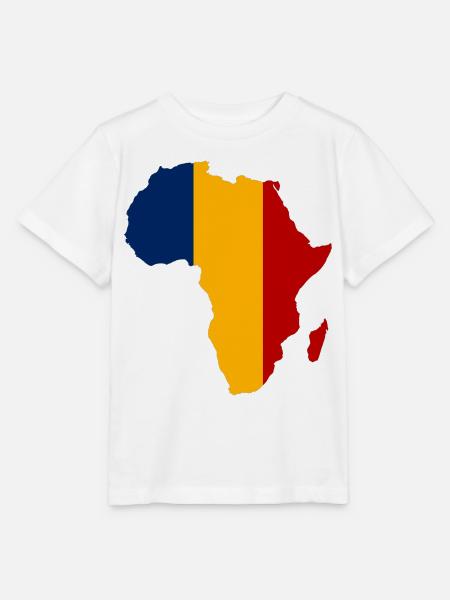 Tschad_Flagge_Afrika - Stanley/Stella Kinder T-Shirt MINI CREATOR  - Weiß