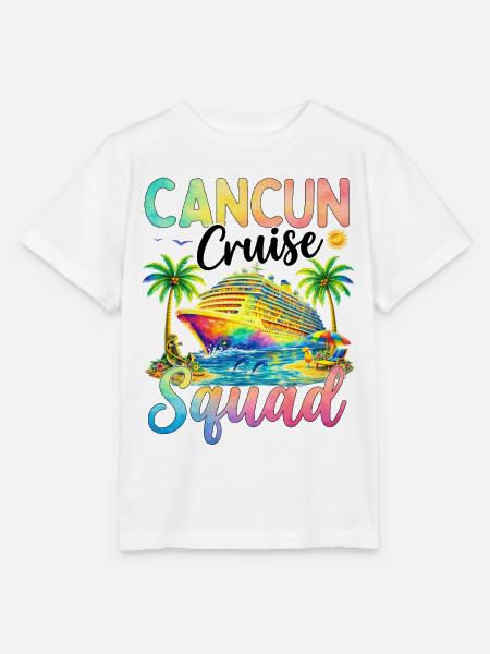 Cancun Cruise Squad - Stanley/Stella Kinder T-Shirt MINI CREATOR - Weiß