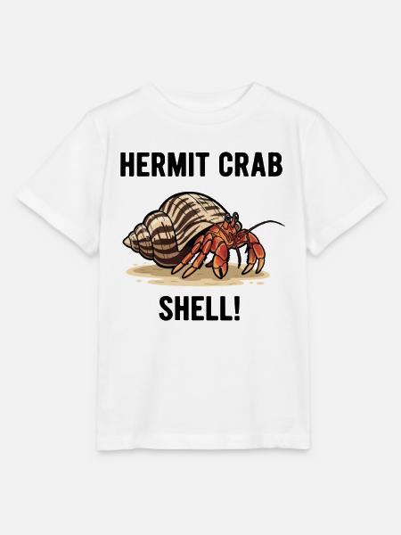 Bernard-l'ermite-Muschel-Einsiedlerkrabbe - Stanley/Stella Kinder T-Shirt MINI CREATOR  - Weiß