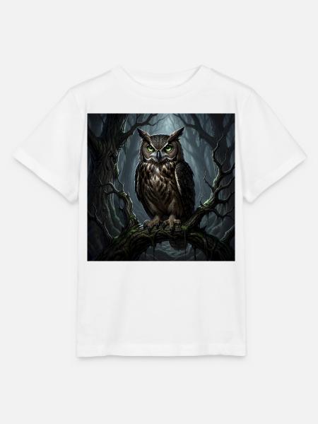 Uhu wächter des Waldes - Stanley/Stella Kinder T-Shirt MINI CREATOR - Weiß