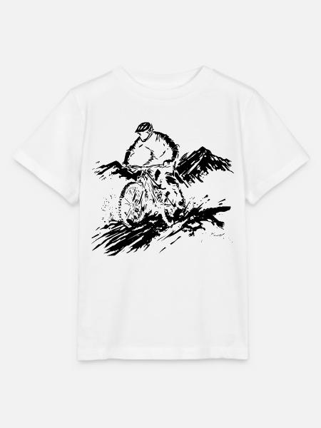 Mountainbike - Stanley/Stella Kinder T-Shirt MINI CREATOR  - Weiß