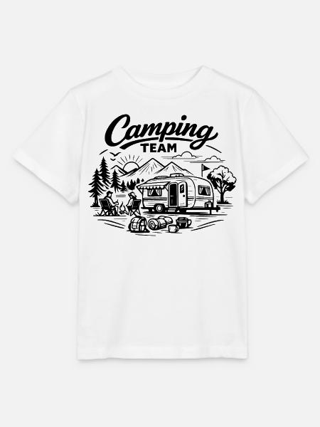 Camping Team Wagen  - Stanley/Stella Kinder T-Shirt MINI CREATOR  - Weiß