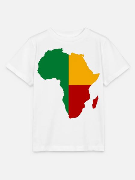 Benin_Flagge_Afrika - Stanley/Stella Kinder T-Shirt MINI CREATOR  - Weiß