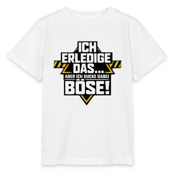 Nagut ich machs aber ich schaue dabei böse - Stanley/Stella Kinder T-Shirt MINI CREATOR  - Weiß - Vorne - Maike (125cm)