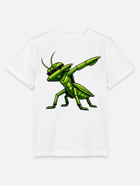 Dabbing Gottesanbeterin - Stanley/Stella Kinder T-Shirt MINI CREATOR - Weiß