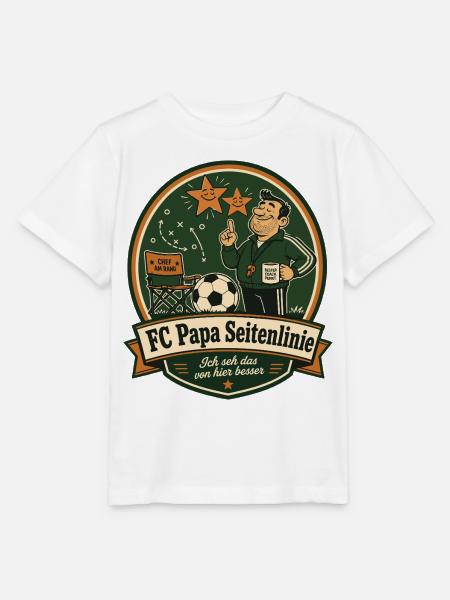 FC Papa Seitenlinie - Stanley/Stella Kinder T-Shirt MINI CREATOR - Weiß