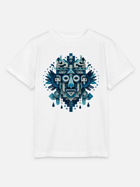 Tlaloc – Aztekischer Regengott - Stanley/Stella Kinder T-Shirt MINI CREATOR - Weiß