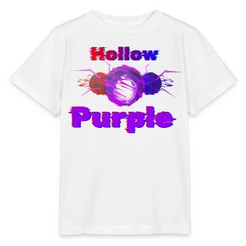 Hollow Purple Glitch Anime Tee shirt GOJO Satoru - Stanley/Stella MINI CREATOR Kids’ T-Shirt - white - Front - Maike (125cm)