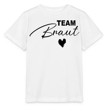 Team Braut Design für eine Hochzeit Junggesellin - Stanley/Stella Kinder T-Shirt MINI CREATOR  - Weiß - Vorne - Maike (125cm)