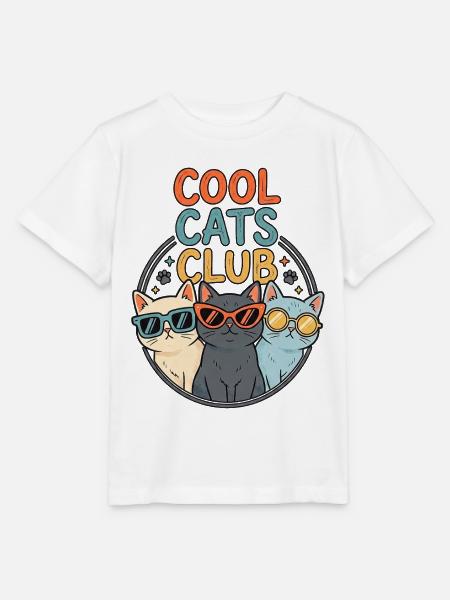 Cool Cats - Stanley/Stella Kinder T-Shirt MINI CREATOR  - Weiß