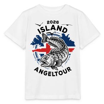 Iceland Fishing Trip 2026 Sea Wolf Gift - Stanley/Stella MINI CREATOR Kids’ T-Shirt - white - Front - Maike (125cm)