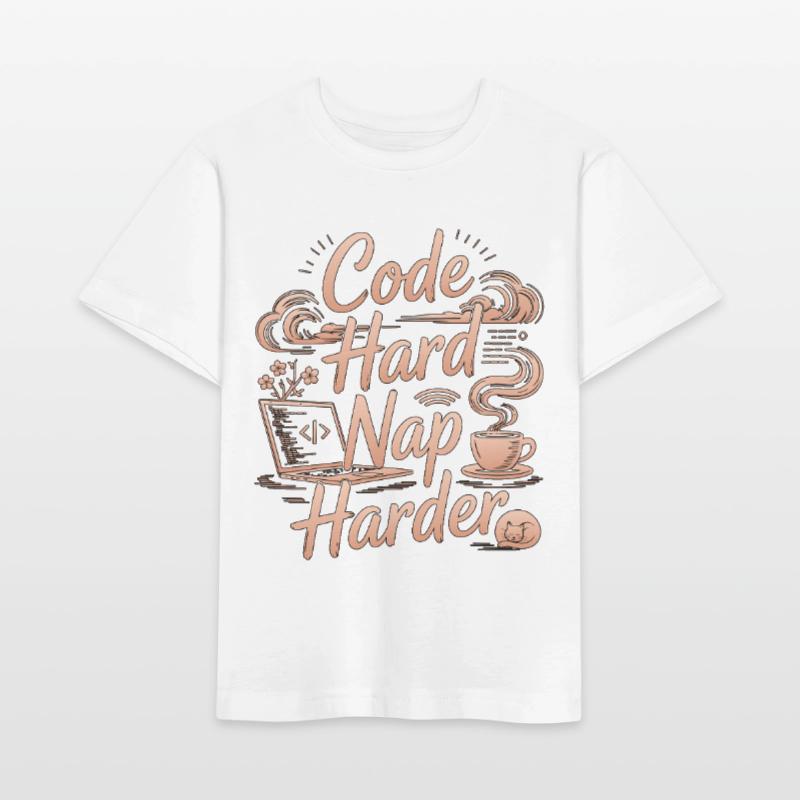 Remote Developer Code Hard Nap Harder Remote Coder Stanley/Stella Kinder T-Shirt MINI CREATOR 