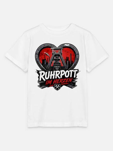 Ruhrpott im Herzen Herz Ruhrgebiet - Stanley/Stella Kinder T-Shirt MINI CREATOR  - Weiß