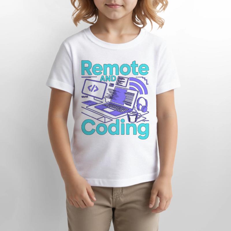 Remote Developer Remote And Coding Web Programmer Stanley/Stella Kinder T-Shirt MINI CREATOR 