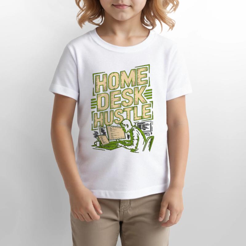 Remote Developer Home Desk Hustle Remote Coder Stanley/Stella Kinder T-Shirt MINI CREATOR 