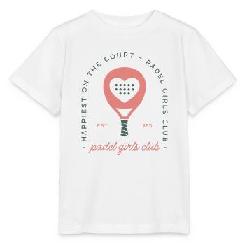 Esthétique rose du club des filles de padel - T-shirt bio MINI CREATOR Stanley/Stella Enfant - blanc - Devant - Maike (125cm)