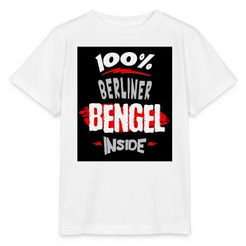100% Berliner Bengel - Berlin Spruch T-Shirt - Stanley/Stella Kinder T-Shirt MINI CREATOR  - Weiß - Vorne - Maike (125cm)