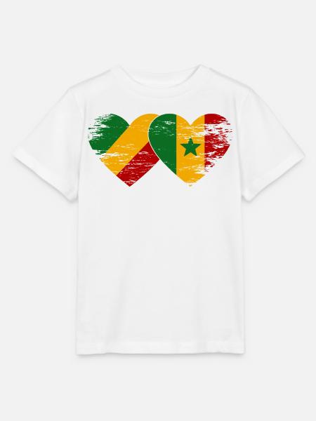 Kongo Senegal Flagge used - Stanley/Stella Kinder T-Shirt MINI CREATOR  - Weiß