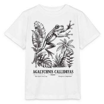 Rotäugige Laubfrosch-Regenwald - Stanley/Stella Kinder T-Shirt MINI CREATOR  - Weiß - Vorne - Maike (125cm)