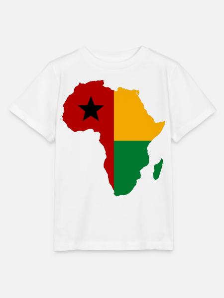 Guinea-Bissau_Flagge_Afrika_used - Stanley/Stella Kinder T-Shirt MINI CREATOR - Weiß