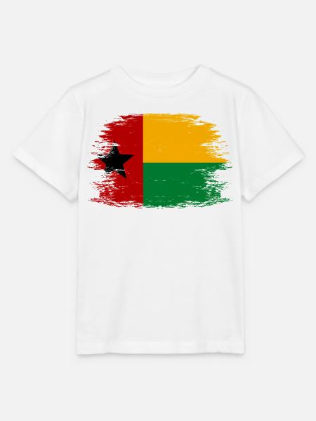 Guinea_Bissau_Flagge_used - Stanley/Stella Kinder T-Shirt MINI CREATOR - Weiß