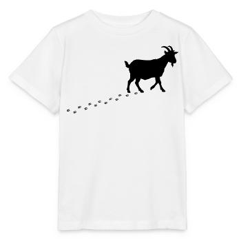 Sabots de Empreintes de Chèvre - T-shirt bio MINI CREATOR Stanley/Stella Enfant - blanc - Devant - Maike (125cm)