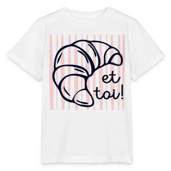 Croissant et toi - T-shirt bio MINI CREATOR Stanley/Stella Enfant - blanc - Devant - Maike (125cm)