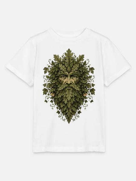 Leshy Green Man - Stanley/Stella Kinder T-Shirt MINI CREATOR  - Weiß